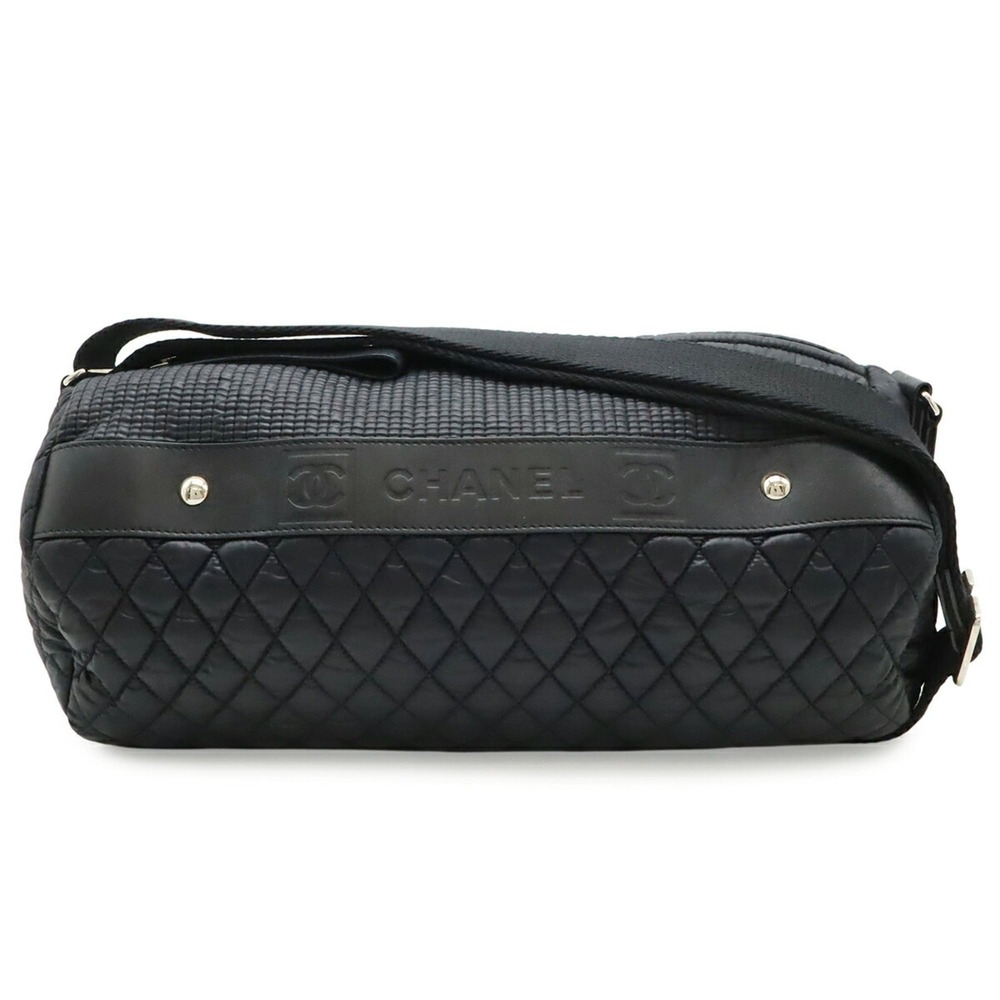 CHANEL Black Logo Shoulder Bag